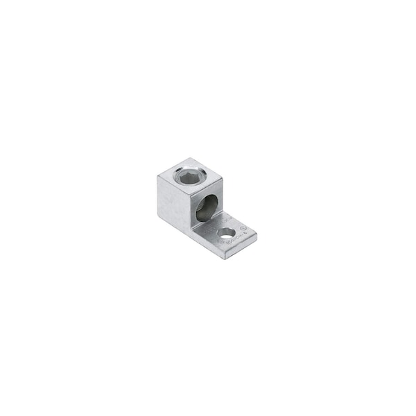 Panduit Mechanical Lug, 350 kcmil Max, 1 Conductor, 1 Hole, Aluminum LAMA350-38-QY - main